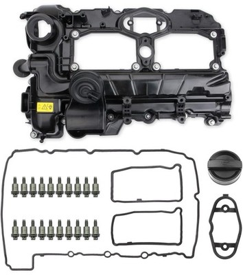 MITZONE N26 Engine Valve Cover with Gasket Bolts Kit & Oil Cap for BMW 2012/2014