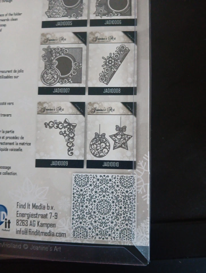 VENDITA CARTELLA GOFFRATURA PER SCRAPBOOKING NUOVA (SEF49) CLASSICI NATALE 15X15 CM - Immagine 2 di 2