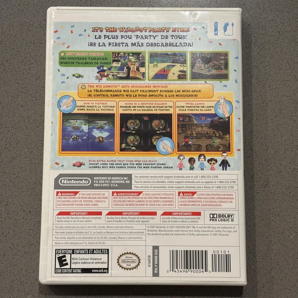 Mario Party 8 Nintendo Wii Complete CIB Game Tested Works Family Party Minigames - Image 2 of 3
