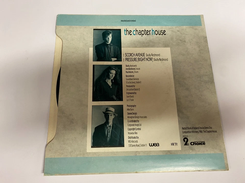 THE CHAPTER HOUSE - Scorch Avenue - IRISH INDIE 7" 1987 IRELAND SYNTH POP - Image 2 of 4