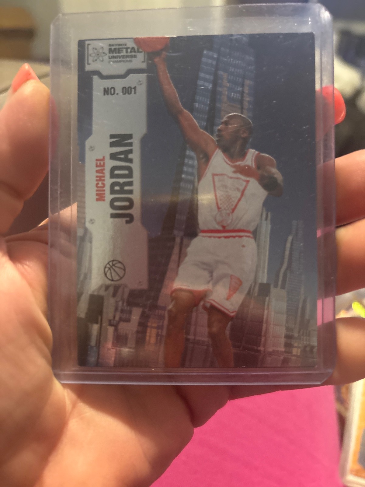 Michael Jordan 2022 Skybox Metal Universe Champions #001 Silver Dots /299