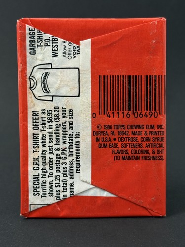 1986 Topps Garbage Pail Kids 6th Series Complete 88 Card Set + Pack GPK OS6 - Picture 7 of 7