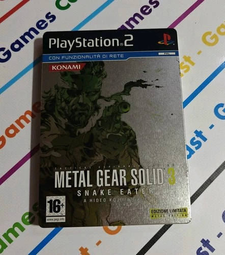 METAL GEAR SOLID 3 SNAKE EATER LIMITED EDITION ITALIAN PS2 PLAYSTATION 2