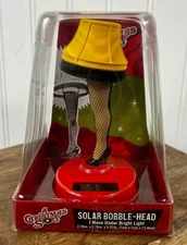 A CHRISTMAS STORY - Leg Lamp Solar Bobble Head Red Base 5” Holiday Movie Icon