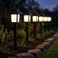 Stecklampe Solarleuchte AußEn Balkonlampe Hof Laterne Feuer Effekt Led 6Er Set