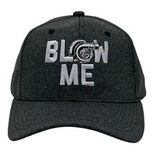 Blow Me Turbo Hat Funny Sarcastic Car Guy Mechanic Graphic Novelty Cap
