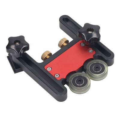 Table Saw Stock Roller Woodworking Double Wheel Sliding Feeding Guide Rolle CU