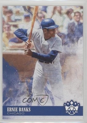 2018 Diamond Kings Ernie Banks (Batting Helmet and Solid Grey Uniform) HOF 02v3