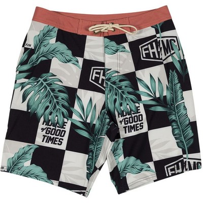 Fasthouse Poolside Boardshorts - Black/Off White, 30 138026-01-30