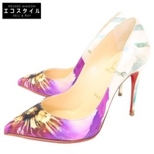 Christian Louboutin Pumps Heel Satin Multicolor EU35/US5 120623c