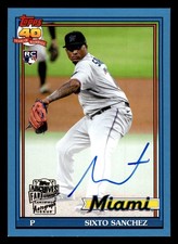2021 Topps Archives Sixto Sanchez BLUE AUTOGRAPH #/25