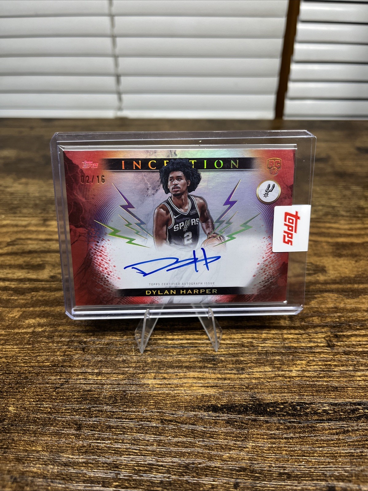 2025-26 Topps Inception Dylan Harper RC #RV-DH SEQUENTIAL Red Electricity 2 /16
