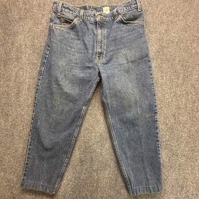 Levi s 550 Relaxed Fit Jeans USA Made Vintage Tapered Denim W38 L30