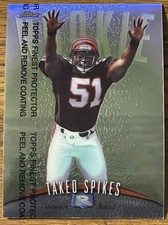 Takeo Spikes 1998 Topps Finest Rookie Card #138 Bengals NFL RC Free Shipping. rookie card picture