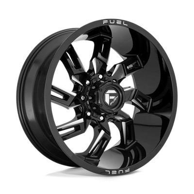 20x9 Fuel Wheels D747 Lockdown Gloss Black Milled Rims 6x139.7 ET+1 (1pc)