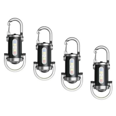 Rechargeable Waterproof Mini LED Flashlight with Keychain Portable Pocket Light
