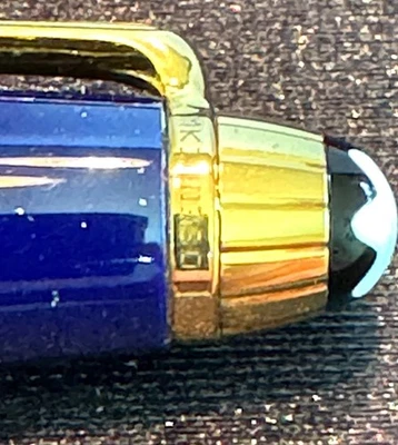 Mont Blanc Meisterstück Solitaire Ramses Classique Lapis Lazuli Ballpoint Pen - Image 1 of 4