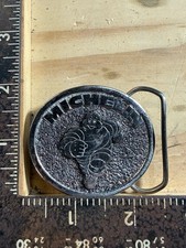 Vintage Michelin Man Bibendum Belt Buckle Made in USA