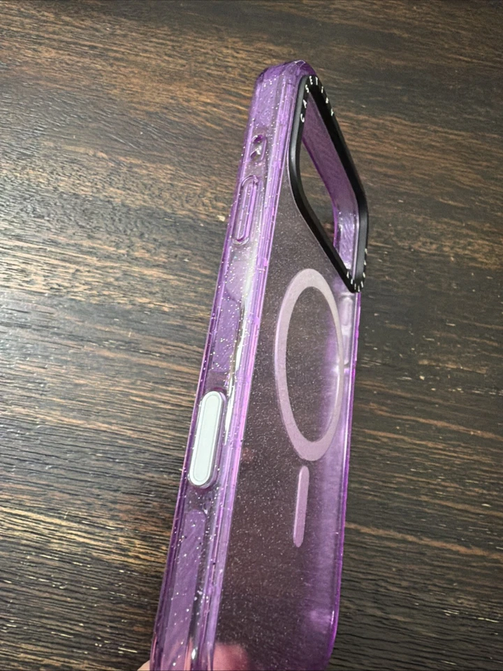 Funda Impacto CASETiFY con Magsafe Para Apple iPhone 17 PRO MAX Púrpura Brillo USADA Foto 3 de 4