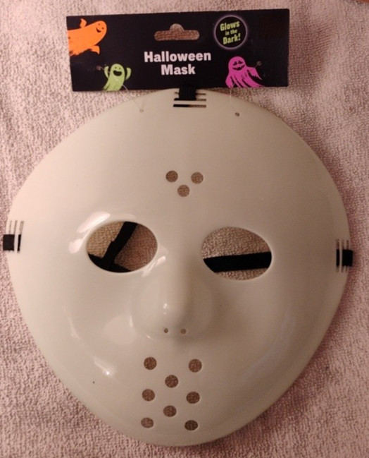 Halloween Glow In The Dark Mask -  Hockey Mask - NEW