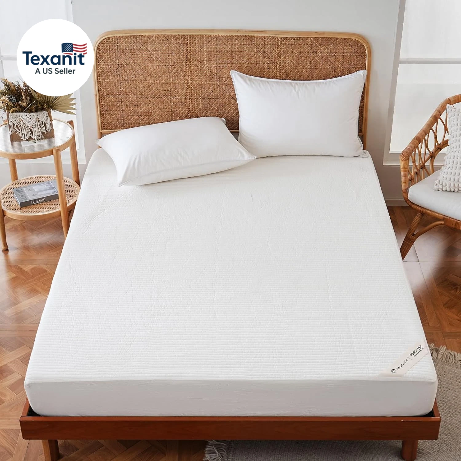 Natural Wool Mattress Pad Twin – 200GSM Organic Australian Wool Mattress Topper,