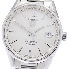 Orologio Uomo Automatico TAG HEUER Carrera Calibro 5 WAR211B-4 Quadrante Argento_948054