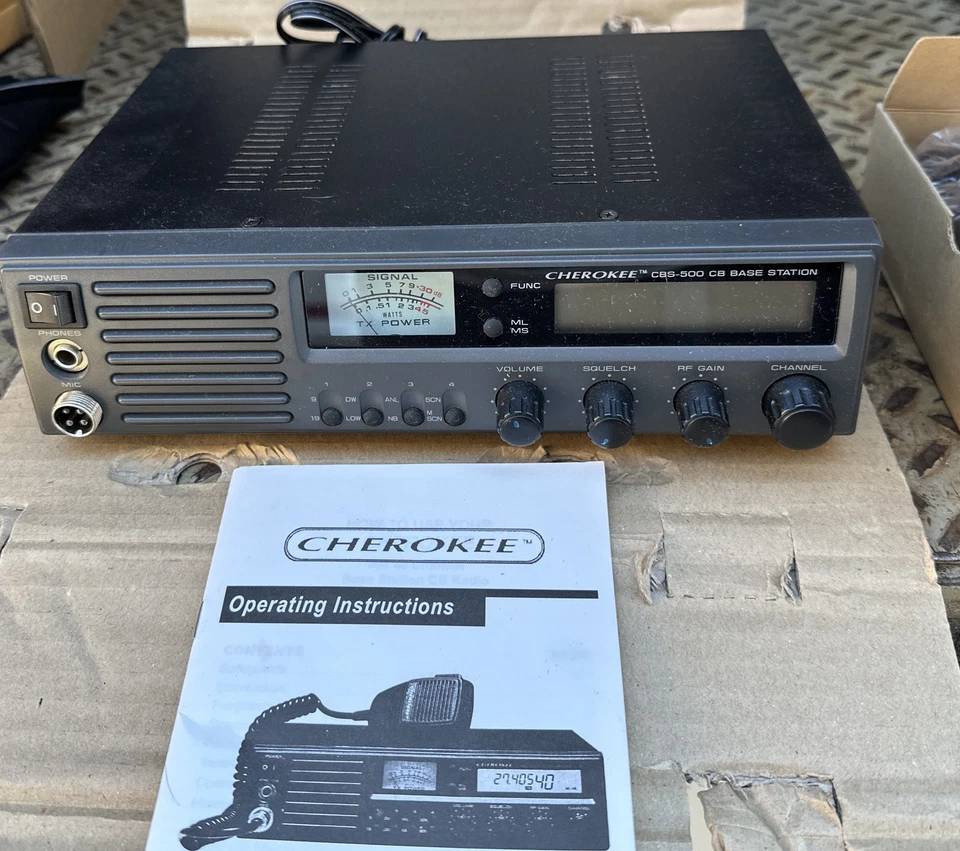 Cherokee CBS-500 CB BASE STATION, mint condition, open box, tested good - Image 3 of 4