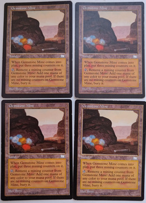 4x Magic: the gathering ~ Edelsteinmine ~ Weatherlight [ Near Mint + ]
