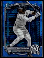 2025 Bowman Chrome Sapphire Stiven Marinez #BCP-189 1st New York Yankees