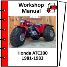 HONDA ATC200 1981 1982 1983 SERVICE REPAIR WORKSHOP MANUAL PDF