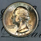 * 1936-D * SOLID+ GEM BU MS WASHINGTON QUARTER * FROM ORIGINAL COLLECTION