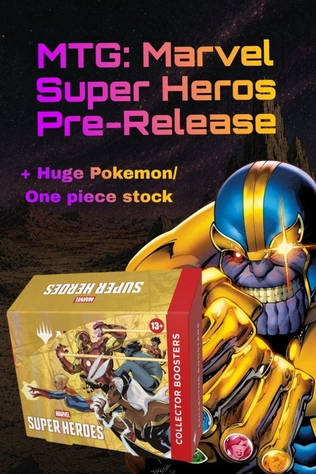 Magic! Marvel Super Heroes Pre-Launch!!! BEST PRICES! + Pokémon / One Piece