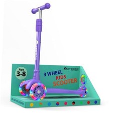 Outdoor Cruiser 3-wheel Kids Scooter With Lean-to-steer Technology, Purple