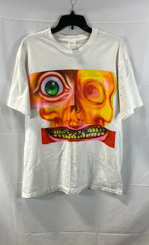 T shirt homme Supreme blanc imprimé graphique taille L
