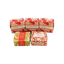 5 Greenwich Bay Trading Shea Butter  Soap 1.9 oz. Christmas Peppermint Travel