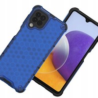 Hurtel Honeycomb PanzerhüLle FüR Samsung Galaxy A22 4G, Blau