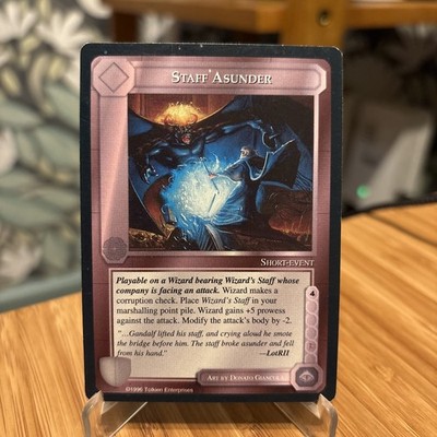Middle-Earth CCG The Wizards Dragons Staff Asunder MECCG