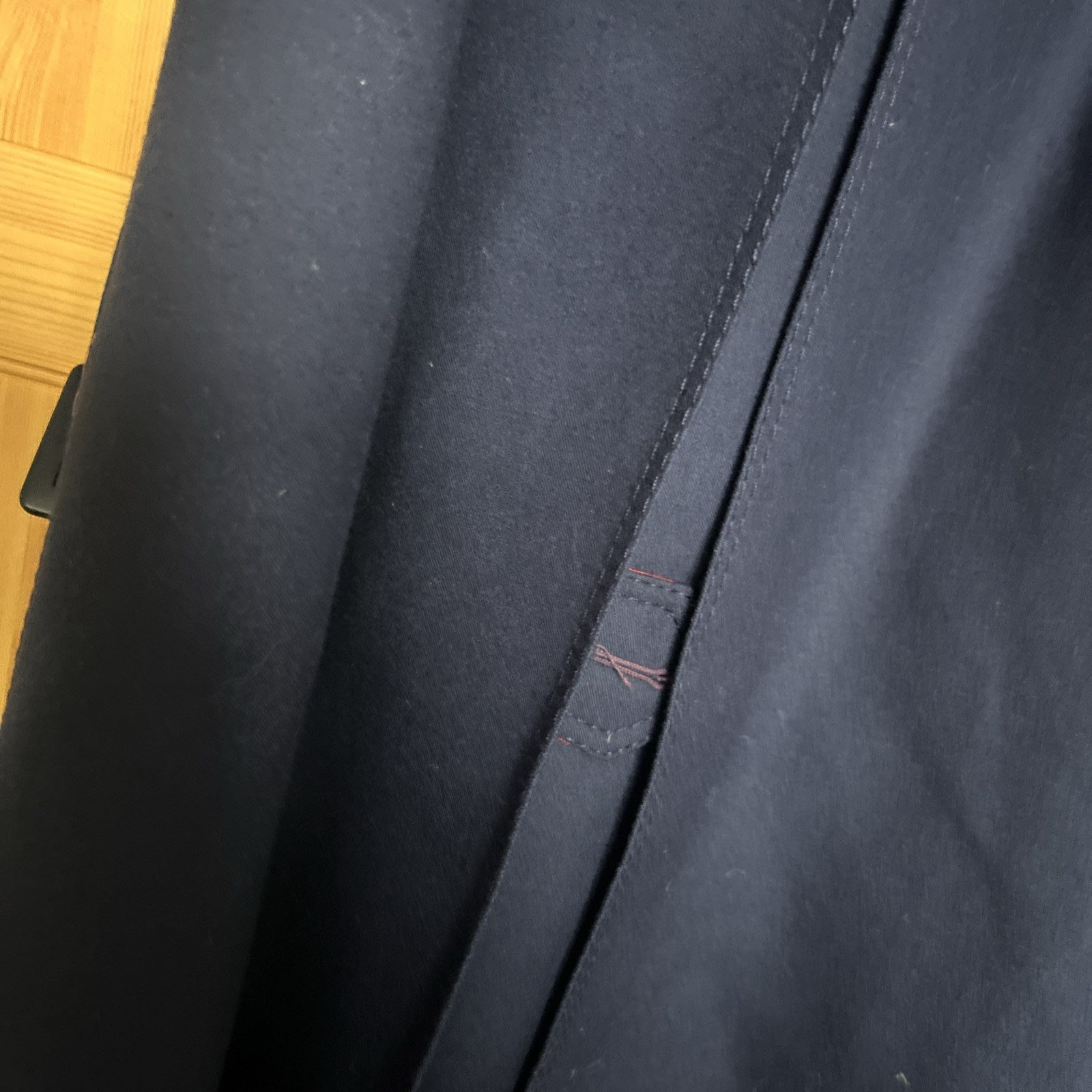 RARE VINTAGE WINDSMOOR BRITISH AIRWAYS CABIN CREW WOOL COAT, RED LINING, SIZE 12 8