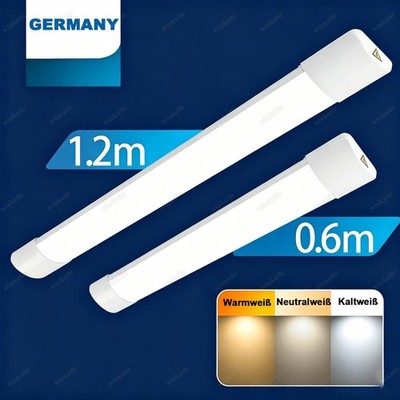 LED Küchen Unterbauleuchte Licht Leiste Schrank Leuchte Lampe Möbelleuchte 230V