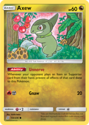1x Axew 154/236 Unified Minds Pokemon TCG Card NM | eBay