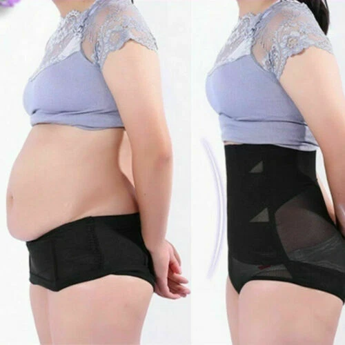 Cross Compression Women High Waist Panties Abs Shaping Briefs Belly Body Shaper - Picture 10 of 19