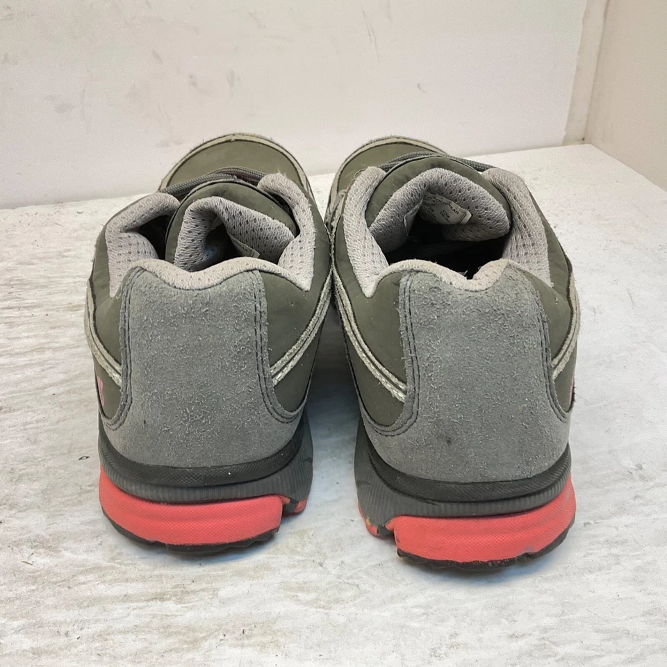 鹦鹉螺女式 N1771 钢头 ESD 运动工作鞋灰色/粉红色 9W 码 — 第 3/4 张图片