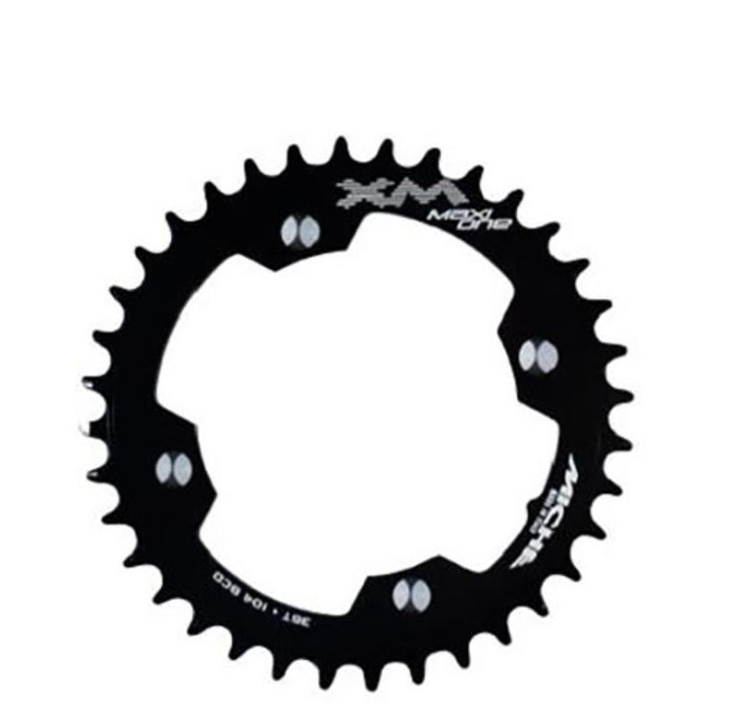 Plateau VAE mono 104 36 dents Miche noir pour réparer les sauts de chaîne sur moteur Brose