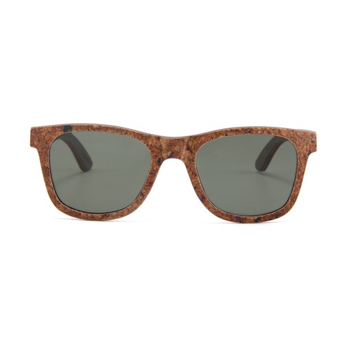 Cork & Maple Wood Polarized Sunglasses for Men & Women - UV Protected - Picassos - Picture 3 of 5