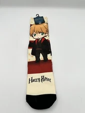 Harry Potter Anime Crew Socks Bioworld 1 Pair New With Tags Size 10-13
