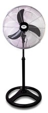 Prem-I-Air 18" Pedestal Fan with 3 Speed Setting Black Silver Oscillating