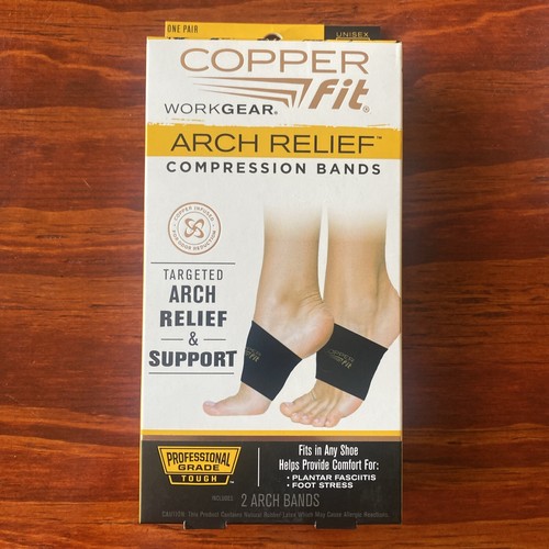 Copper Fit Arch Relief Compression Bands, Professional Grade Plantar