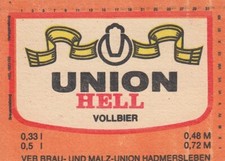 2 Bieretiketten DDR VEB Hadmersleben  davon 1x im VEB Getränkekombinat Magdeburg