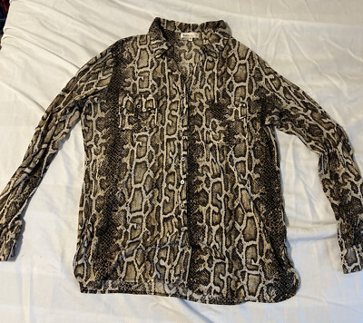 Toto Collection top blouse 3XL Snake Skin Print