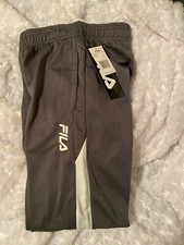 Fila Boys Gray Tricot Joggers-Med-10/12 - NWT-Retail 30 - Free Shipping 